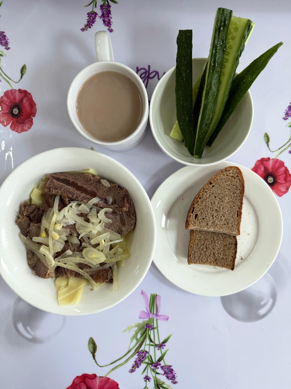 Меню: Қазақша ет.Мясо по-казахски.